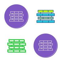 Unique Bricks Vector Icon