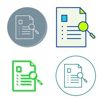 Unique Case Study Vector Icon