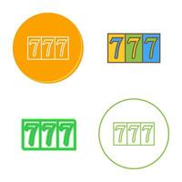 Triple Sevens Vector Icon