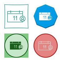 Unique Event Management Vector Icon