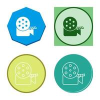 Unique Video Reel Vector Icon