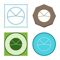 icono de vector de análisis de gráfico circular