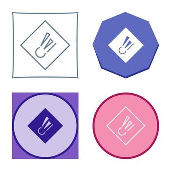 icono de vector de material explosivo
