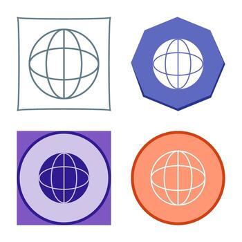 icono de vector de globo único