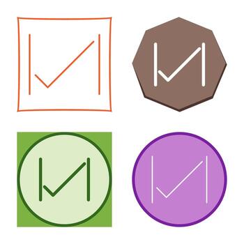 Unique Tick Vector Icon