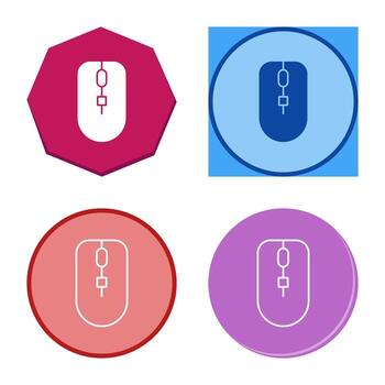 icono de vector de ratón único