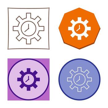 Unique Time Optimization Vector Icon