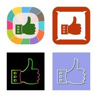 único como icono de vector