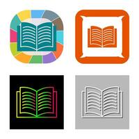 Unique Textbook Vector Icon