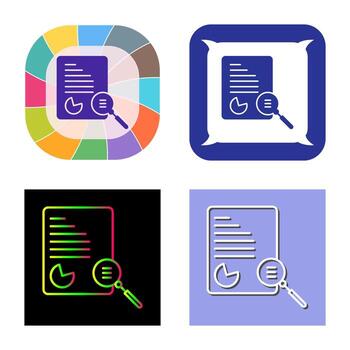 icono de vector de estudio de caso único
