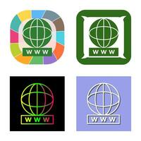 Unique World Wide Web Vector Icon