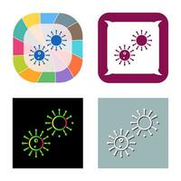 Unique Virus Vector Icon