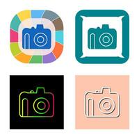 Unique DSLR Camera Vector Icon