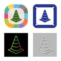 Unique Cone Vector Icon