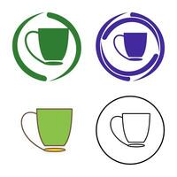 icono de vector de taza de café