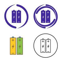 icono de vector de baterías