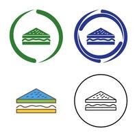 Unique Sandwich Vector Icon