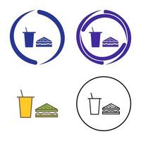 Unique Lunch Vector Icon