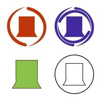 Unique Back Stand Vector Icon