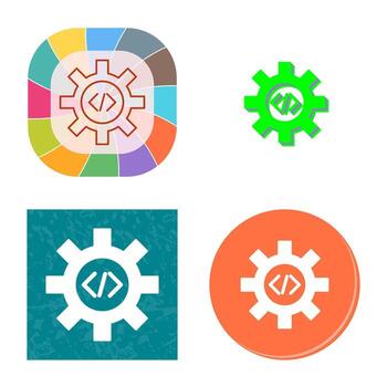 icono de vector de optimización de código único