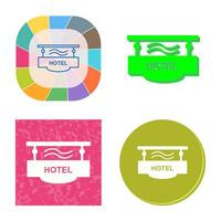 Hotel Sign Vector Icon