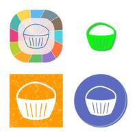 Chocolate Muffin Vector Icon