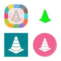 Unique Cone Vector Icon