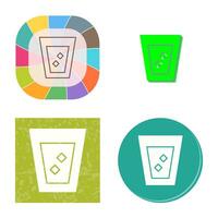 Unique White Russian Drink Vector Icon