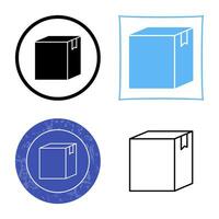 icono de vector de caja