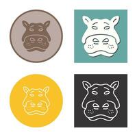 Hippo Vector Icon