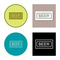 Beer Sign Vector Icon