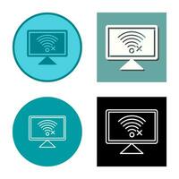 Disconnected Network Vector Icon