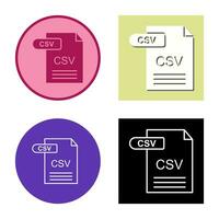 CSV Vector Icon