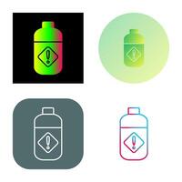 Pesticide Bottle Vector Icon