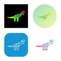 icono de vector de dinosaurio