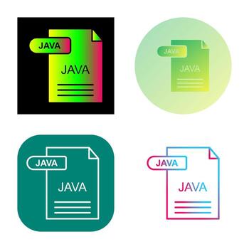 icono de vector de java
