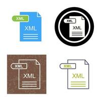 icono de vector xml