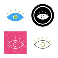 icono de vector de ojo