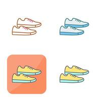 icono de vector de zapatillas