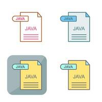 icono de vector de java