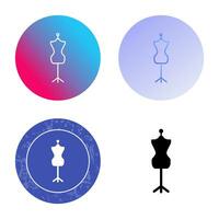 icono de vector de soporte de vestido