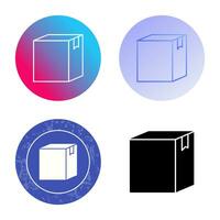 icono de vector de caja