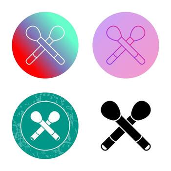 cepillos, vector, icono vector