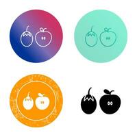 Fruits and VVegetables Vector Icon