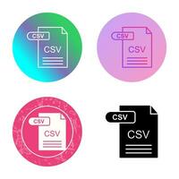 CSV Vector Icon