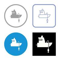 Fishing Boat Vector Icon