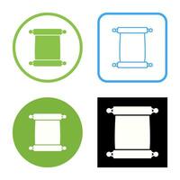 Scroll of Paper Vector Icon