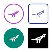 icono de vector de dinosaurio