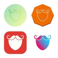 Beard and Moustache Vector Icon