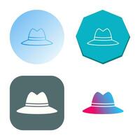 icono de vector de sombrero